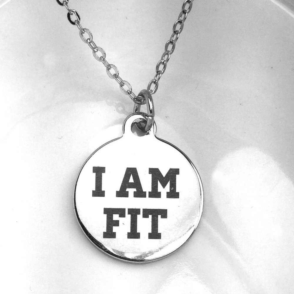 I am Fit Charm Necklace